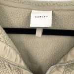 Varley  Womens Taupe Borg Fleece Half-Zip Jacket Size Medium Photo 4
