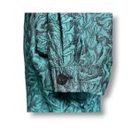 Coldwater Creek Vintage Turquoise Jacquard Jacket Textured Blazer Retro Artsy L Photo 1