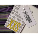 LuLaRoe NWT Debbie in Purple Stripe L/S Stretch Jersey Sheath Dress XXS 2XS Photo 2