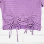 SO  Women's Lavender Short Sleeve Top w/Corset & Ruched Front‎ Size M Photo 1