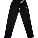 Levi's High Waisted Mom Jeans Tapered Stretch Size 24 x 29 Black High Rise Photo 1