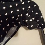 Daisy May  L Chevron Print Puff Shoulder Long Sleave Crop Top Photo 4