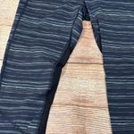 Lululemon   Pace Rival Crop 22" Cyber Stripe Naval Blue Black Women’s sz 6 Photo 7