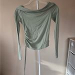 Edikted NWT  Off-Shoulder Ruched Green Top - S Photo 7