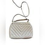 DKNY Quilted Crossbody Bag Grey Shoulder Purse Gold Logo Photo 1