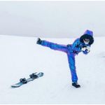 Dolls Kill  Club Exx Aurora Beam Snow Bunny Snow Suit One Piece Iridescent Sz L Photo 2