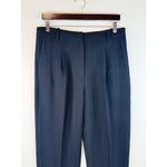 COS Womens Dress Pants Black Pleated High Waisted Tapered Trouser Slacks Size 8 Photo 4