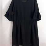 Jessica London  black bell sleeve lace lined dress size 16 NWOT Photo 3
