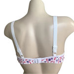 Massam Size Large Floral Underwire Bra. Made in Brazil. New with Tags White Photo 2