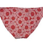 Aerie  Classic Bikini Bottom Floral Print Red Pink Retro Vacation Size XL NEW Photo 1