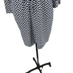 Peter Millar Navy Blue White Geometric Print Stripe Drawstring Dress Size XL Photo 4