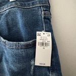 Old Navy NEW!! High Rise OG Straight 5” Inseam Jean Shorts Dark Wash Size 16 Photo 4