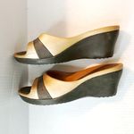 Crocs Slides Sassari Women’s Wedge Heel Sandal in Chocolate & Gold Sz 10 EUC Photo 7