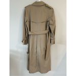 Burberry Vintage Women's Tan Cotton Long Trench Coat w/ Belt (10 L) Photo 11