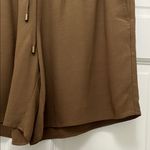 Eileen Fisher NWOT Chocolate Brown Crepe Tencel Blend Pull On Shorts - Sz Small Photo 7