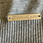 Michael Kors Gray Asymetrical Long Sleeves Knit Drape Open Front Cardigan L Photo 7