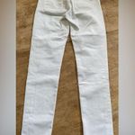 ZARA  Women’s Size 2 Original Jeans Denim Wear White Skinny Jeans W/ Raw Edge Hem Photo 2