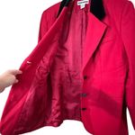 Jennifer Moore Red Wool Blazer Size 16 Photo 5