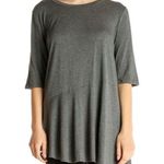 Gap  Long Sleeve LUXE Heather Grey Tunic Top Photo 0