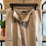 Ann Taylor Mid-Rise Cargo Pocket Draped Dress Pant Ankle Trouser, 12 Photo 5