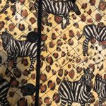 Maggy L., Vintage Safari Animal Print Lightweight Quilted Silk Jacket, Size 8 Photo 2