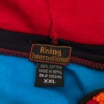 2000s Y2K vibe colorful multicolored boho zip up tiered celestial hoodie sweatshirt jacket long flare sleeve Photo 4