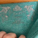 Poof! Turquoise Long Sleeve Crew Neck Top Size Large Photo 2