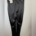 ZARA New  High waisted black leggings with front slit ankle Size Small Photo 3