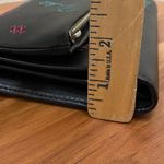 Henri Bendel Rare  Girls Nightout Embellished Bling Black Leather Chain Wallet Photo 11