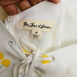 For Love and Lemons Ashland Mini Cherry Dress Milkmaid Coquette Lace Up Bodice White Size M Photo 3