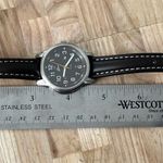 Belair Rare Ladies Watch Brown Dial Brown Leather Strap White Stitching Date NWT Photo 14