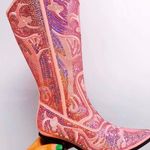 Triple Threads Pink Sequin Cowgirl Boots Photo 0
