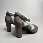 Life Stride  Allison Block Heeled Sandals in Grey Microsuede Photo 3