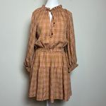 Petal and Pup Petal + Pup ‘Sorah’ Plaid Long Sleeve Cinched Waist Above Knee Dress Size 4 Photo 4