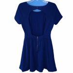 Fifty Street Royal Blue Open-Back Fit & Flare Mini Dress Size Small Photo 5