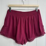 Free People  shorts ruched waist elastic lightweight boho loungewear Medium Photo 2