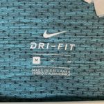 Nike  Teal Black Dri-Fit Fitted Short Sleeve Shirt Size Med EUC #2769 Photo 4