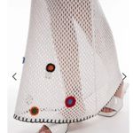 Topshop  Maxi‎ Skirt Floral Open Knit Crochet Size Small Photo 1