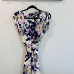 Tahari Yumi Kim Bora Bora Navy SoHo Mixer silk wrap dress size 8/large Photo 4