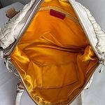 Etro Milano rare Quilted Beige Handbag Leather Trim 1B896 Photo 9