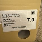 Michael Kors MICHAEL MK Plate Leather Thong Sandal In Magenta Size 7 NWB Photo 8