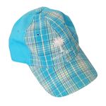 Women's Blue Plaid Daytona Beach Baseball Cap One Size Photo 0