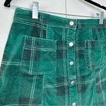 Urban Outfitters  Plaid Button Front Mini Skirt. Green. Photo 3