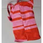 Kate Spade Womens Bow Bag Red Pink Striped Ribbon Nylon Tote Handbag Purse Photo 5