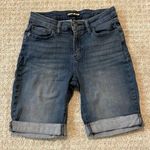 DKNY Rolled Denim Bermuda Shorts Photo 0