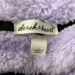 Derek Heart Shirt Juniors Large Purple Black Fleece Sweatshirt Casual Outdoors Photo 5