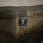 True Religion  Halle Olive Camo Jeans Mid Rise Super Skinny size 26 Photo 8