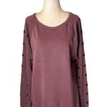 joe's jeans  Collection Sweatshirt Women Small Mauve Purple Izzy Grommet Pullover Photo 1