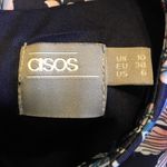 ASOS  sleeveless‎ scuba dress blue peach size 6 Photo 6