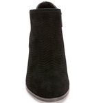 Lucky Brand sz 7.5 Womens Black Chunky Heel Zip Up Ankle Booties Fall Western Photo 3